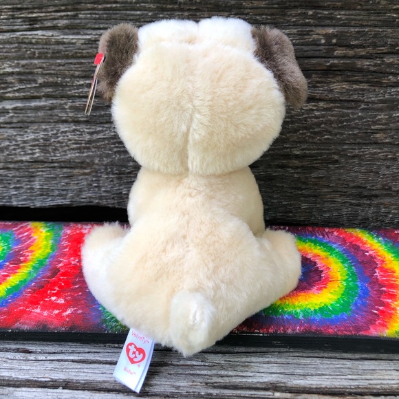 TY Beanie Babies Baby Rufus the Dog Pug stuffed animal toy plushie cute plush - Picture 3 of 11